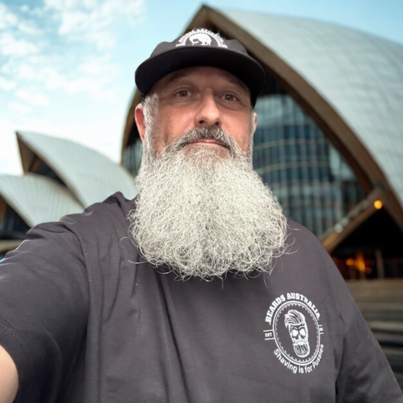 Beards Australia Skull Shaving is for Pussies T-Shirt - Image 5