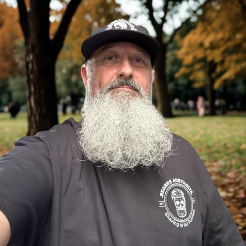 Beards Australia Skull Shaving is for Pussies T-Shirt - Image 6